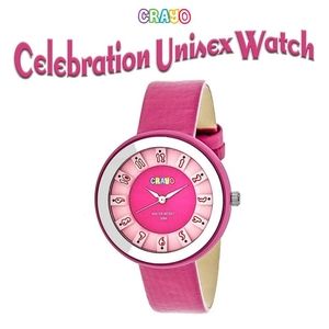 CRAYO Celebration Unisex Pink Watch